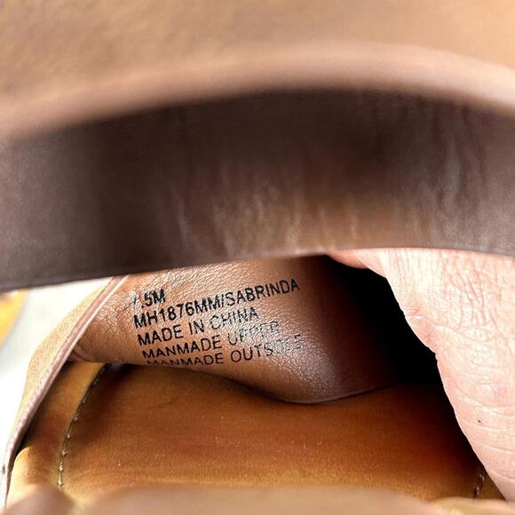 Mia Womens Platform Sandals Size 7.5M Chunky Sabrinda Faux Leather Straps Clogs - Picture 7 of 11